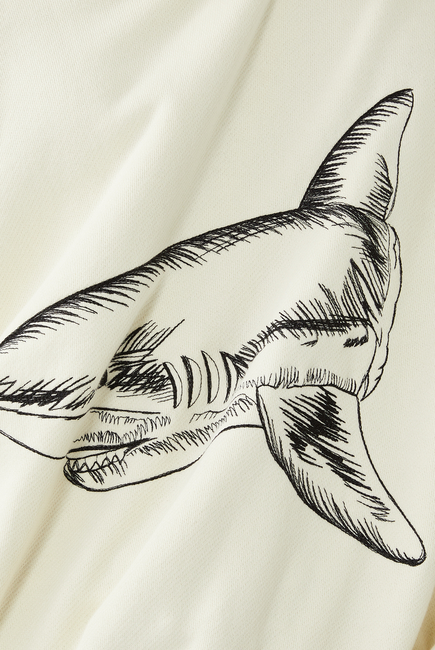 Shark Print Hoodie